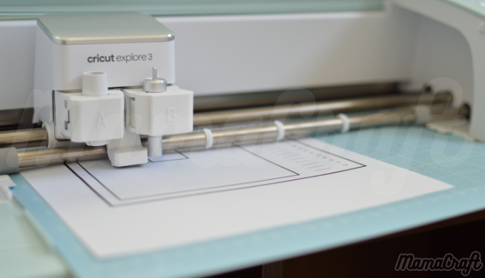 Cricutマシンで印刷してからカットする方法のイメージ